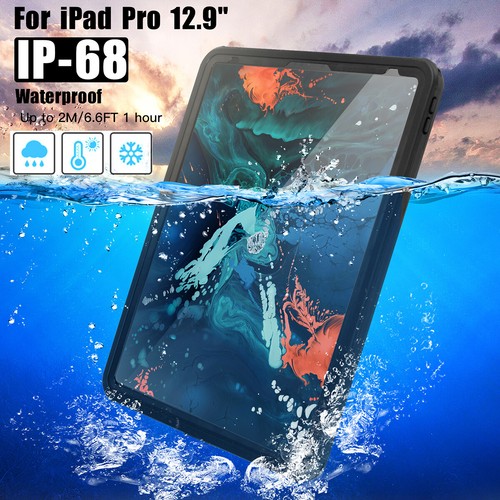 For iPad Pro 3rd Gen 12.9 2018 Case Waterproof Shockproof Heavy Duty Stand Cover - Picture 3 of 13