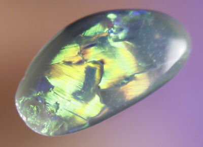 0.5ct ~ RICH BRIGHT VIBRANT FLASHY LIGHTNING RIDGE SOLID BLACK OPAL GEM ~a135