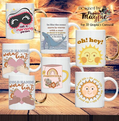 Positive Good Life Morning Person Ocean Poem 11oz Tassen Loved, Retro Design, Love