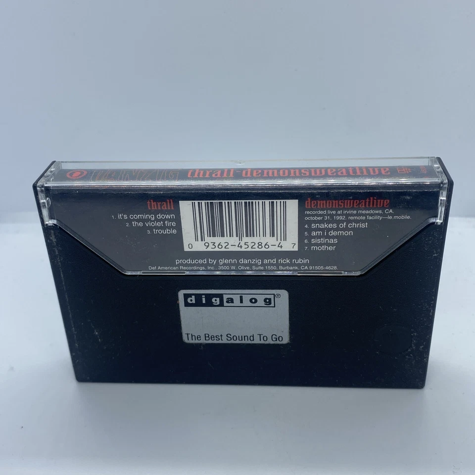 Danzig – Thrall-Demonsweatlive Cassette 1993 Def American Tape USA Import - Image 3 of 4