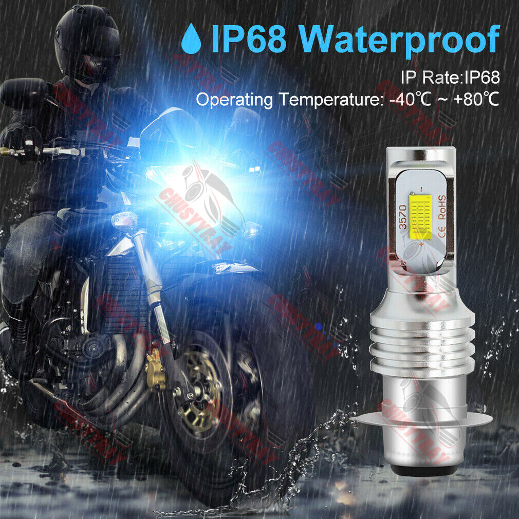 8000K For Yamaha Rhino 660 700 LED Headlight Bulb Kit YXR660FA YXR700F