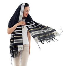 HalleluYAH King Solomon Tallit Prayer Shawl 72"x 22" with Bag | Design (8 Color)