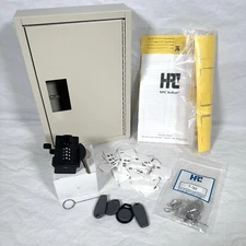 Locking Key Cabinet for 32 Keys Wall Mount Metal Storage 4 Wheel Combo Uline