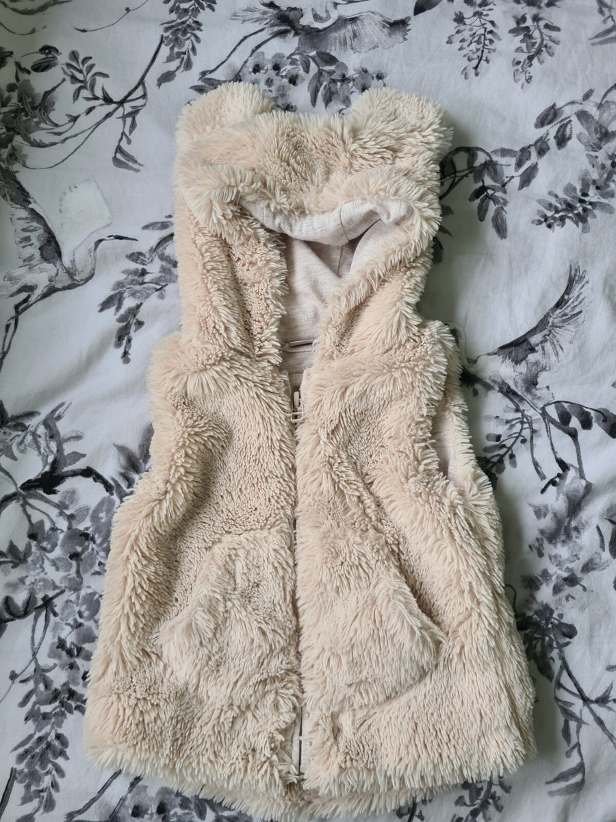 NEXT baby girl jacket 12-18 months teddy Bear ears hooded gilet