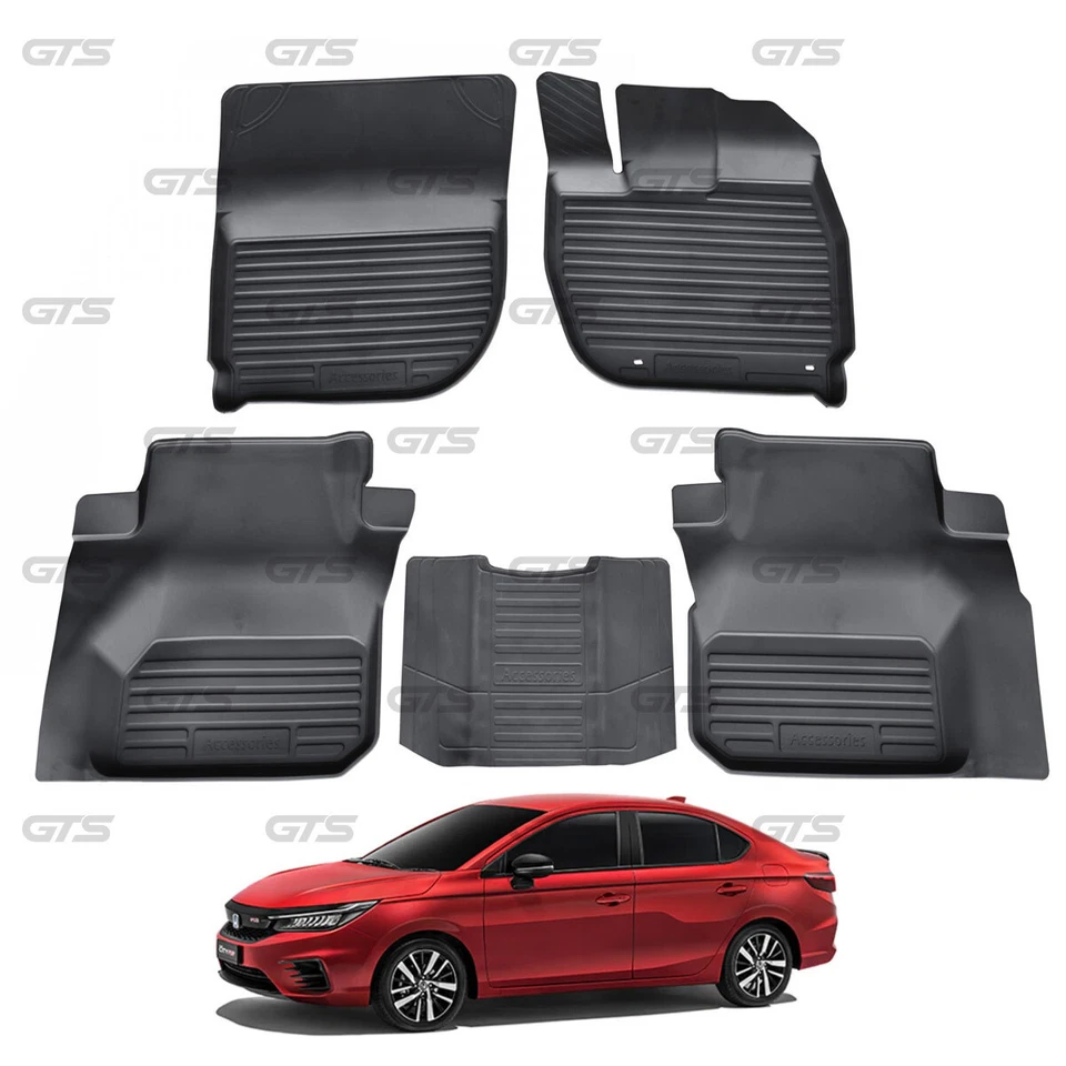For Honda City Sedan 2020 - 23 RHD Rubber 3D Floor Mat Carpets Foto 2 de 4