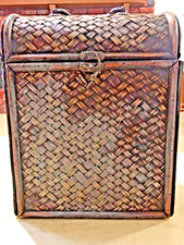 Vintage Retro Wicker Woven Purse