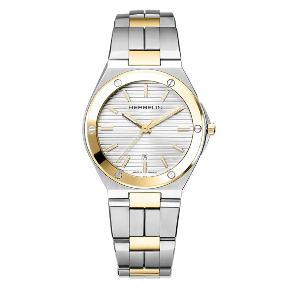 Herbelin Cap Camarat Ladies Two-Tone Quartz Watch 14545BT11N
