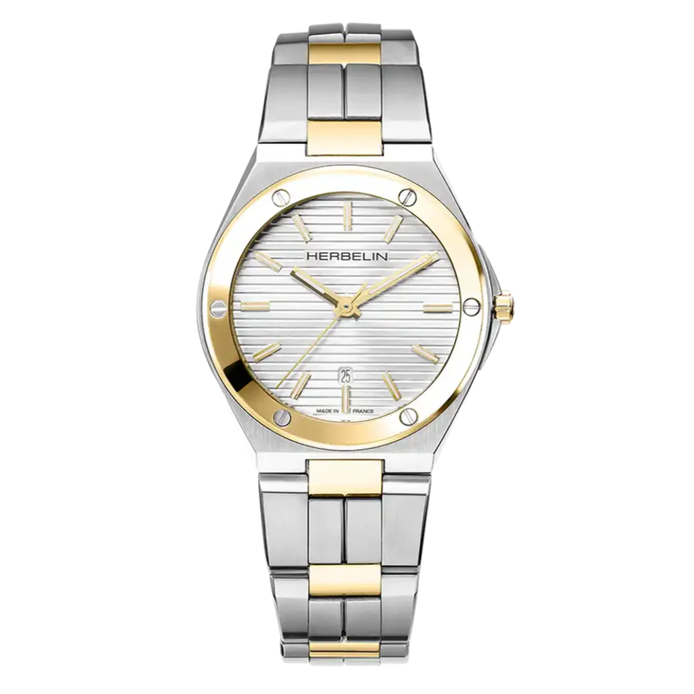 Herbelin Cap Camarat Ladies Two-Tone Quartz Watch 14545BT11N
