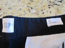 Gap City Shorts Size 14 Color Light Black NWOT