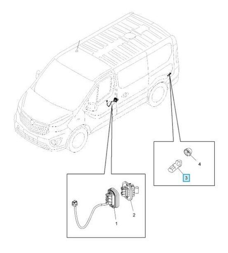 REAR BACK DOOR CONTACT SWITCH GENUINE Renault TRAFIC TRAFFIC NEW 7700433016 - Picture 6 of 12