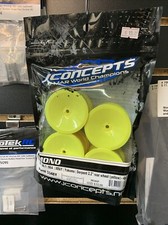 JConcepts Mono 2.2  1/10 Buggy Rear Wheel 12mm Hex, Yellow 4pcs 3348Y