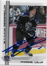 Andreas Lilja Signed 2000-01 BAP Memorabilia #520 Los Angeles Kings