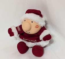Vintage Ziggy Santa Doll  I Love You Christmas  American Greetings 1980s Plush