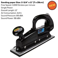 Straight Line Air Sander File for Sanding Panel Auto Body Work Car Restoration