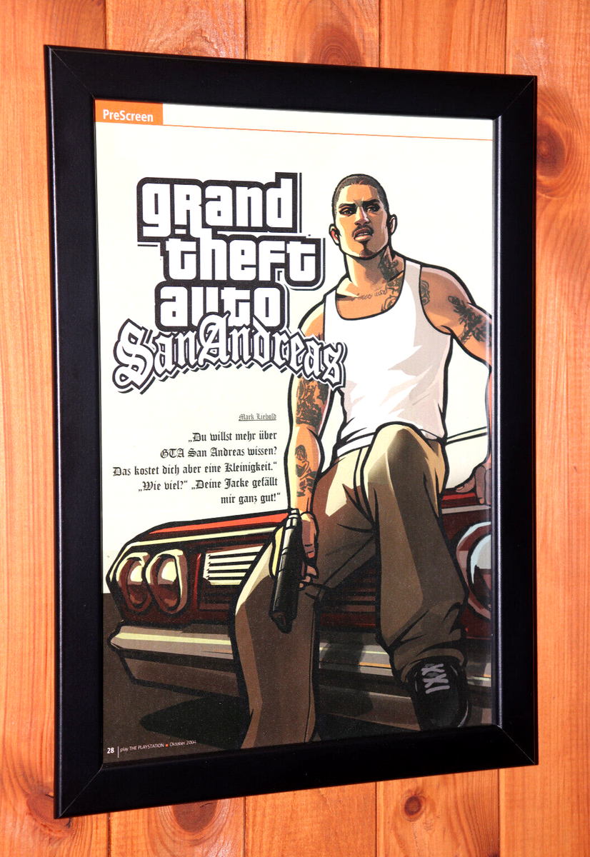 【レア】グランドセフトオート A4ポスター（ちらし）GTA グランド・セフト・オート ポスター 額付きの通販 by あきぽよ(購入前