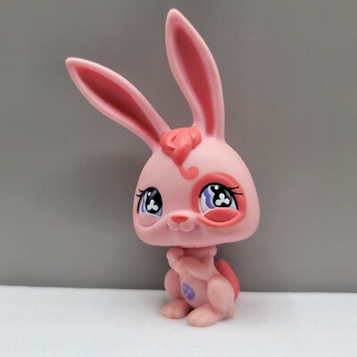 Littlest Pet Shop #500 Pink Bunny Rabbit Figure Hasbro