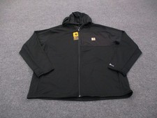 Carhartt Vest Jacket Mens 2XL Black Relaxed Fit Hiking Stretch Force 106625 NEW