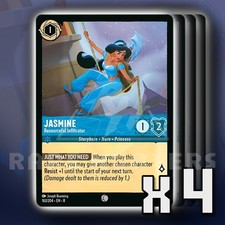 Jasmine Resourceful Infiltrator 162 Common x4 Reign of Jafar Disney Lorcana