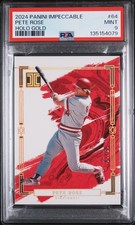 2024 PANINI IMPECCABLE HOLO GOLD #64 PETE ROSE 5/10 PSA 9