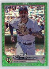 2022 Topps Chrome Logofractor Edition Green Refractor 62/99 Carlos Correa 0lq5