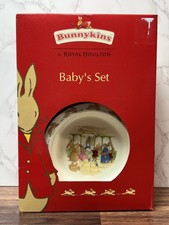 Royal Doulton Bunnykins Baby Bowl and Mug Set NOS