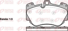 Remsa 1140.10 brake pad set, disc brake for Audi, VW