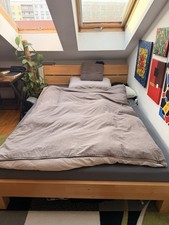 Bett Eiche Massiv 140x200