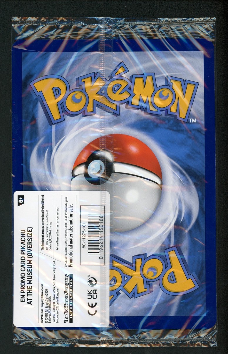 【新品未開封】 Pikachu at the Museum 2枚セット Pikachu At The Museum Pokémon X Natural History Museum Jumbo Promo
