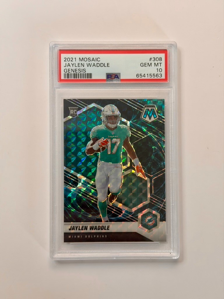 Jaylen Waddle Panini Mosaic #308 Genesis