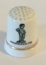 Manneken Pis Thimble Vintage Souvenir Collectible
