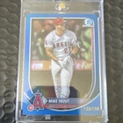 Bowman 2025 Chrome Mike Trout Serial Numbered Blue 135/150 Baseball Card