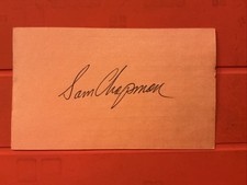 Sam Chapman🔥🔥MLB Debut: 1938 Philadelphia Athletics 🔥🔥Autograph⚾️⚾️