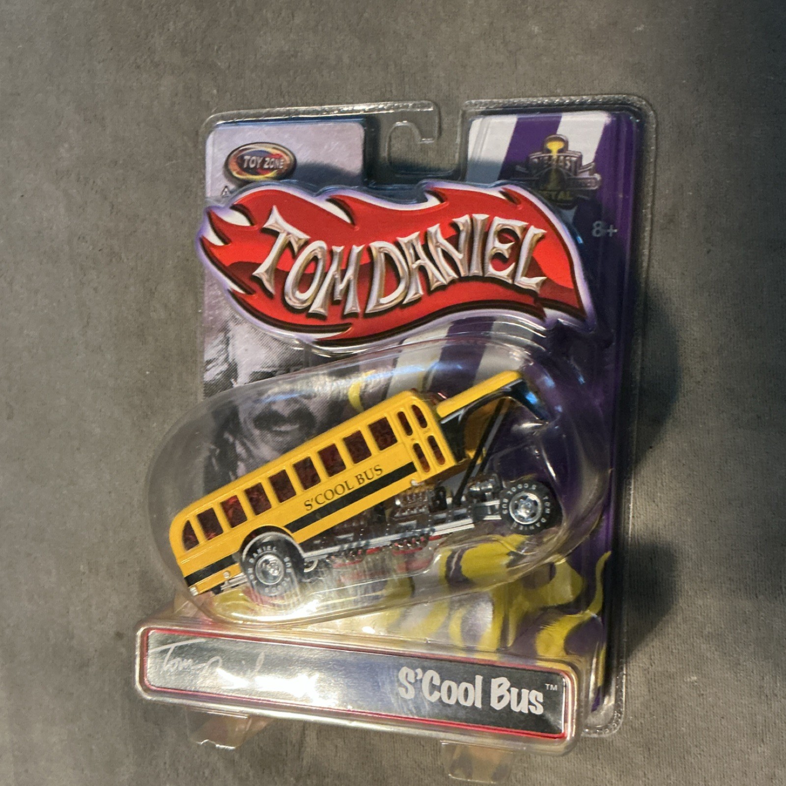 Toy Zone S'Cool Bus Diecast Model Yellow Black Bus for Ages 8+