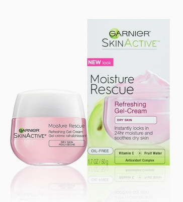 Garnier Skin Active Moisture Rescue Refreshing Gel Cream Dry Skin Oil Free 1.7oz