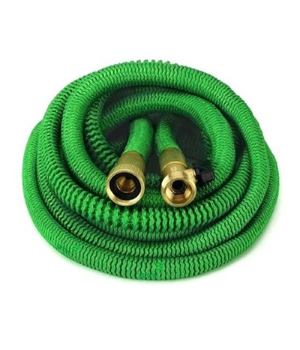 TUBO ESTENSIBILE FLESSIBILE IRRIGAZIONE GIARDINO MULTIGETTO PISTOLA 12 METRI - Foto 2 di 7