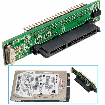 K19 2.5'' SATA auf IDE 44-Pin Adapter, Konverter für HDD SSD, 22-Pin zu 44-Pin