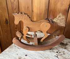 Wooden Rocking Horse with Moving legs - Makes Clickety Clack Noise