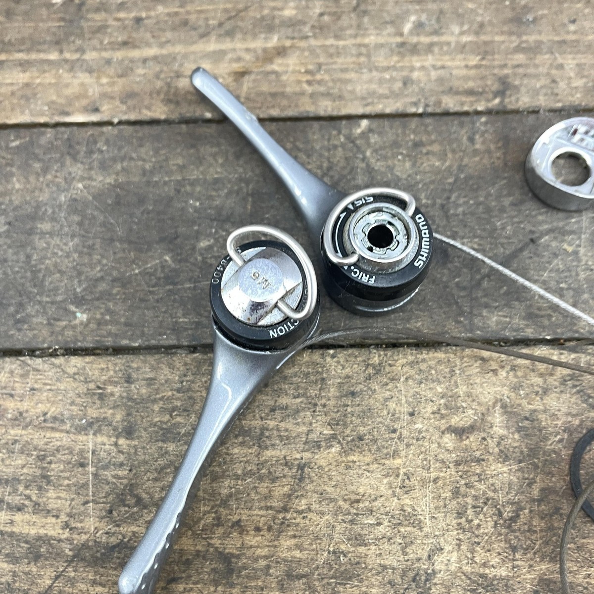 Vintage Shimano 600 SL-6400 Downtube Shifters 7 Speed SIS Friction