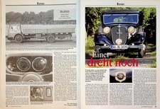Oldtimer Praxis 2170) Stoewer Greif V8 - ein interessanter Bericht auf 5 Seiten
