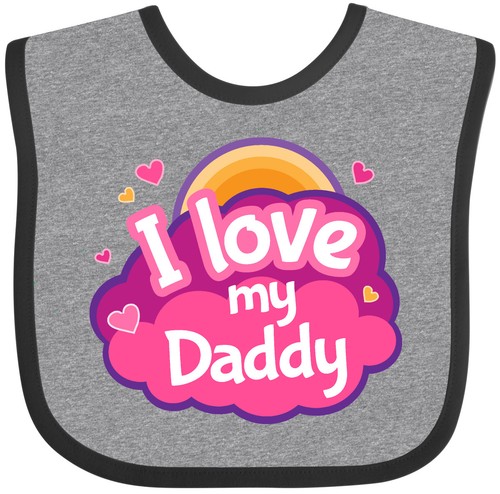 Inktastic I Love My Daddy Mädchen Baby Lätzchen Geschenk Babys 1. Vatertag Girl Shower - Bild 1 von 7