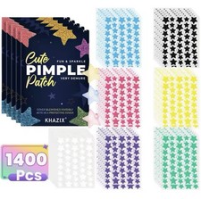 1400pcs Multicolor Star Acne Patches   Ultra-Thin Concealer Pimple Stickers