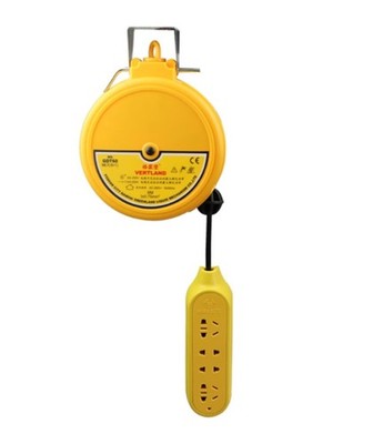 GDT60 Automatic Retractable Power Cord with 6-Meter Bull Plug and Socket Strip