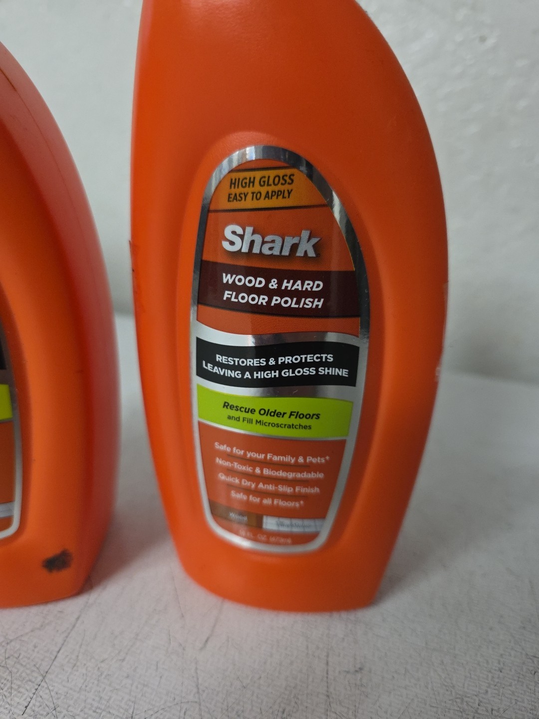 Shark Wood & Hard Floor Polish Restores & Protects 16 fl oz NEW SEALED LOT OF 2 