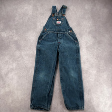 Vintage Round House Denim Bib Overalls Workwear Chore USA Made