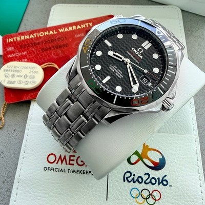 Omega Seamaster 52230412001001 Box and Papers - 2016 Rio Olympics