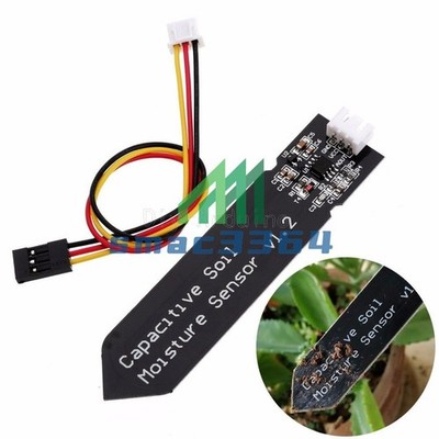 1PCS Analog Capacitive Soil Moisture Sensor V1.2 Corrosion Resistant + Cable #md