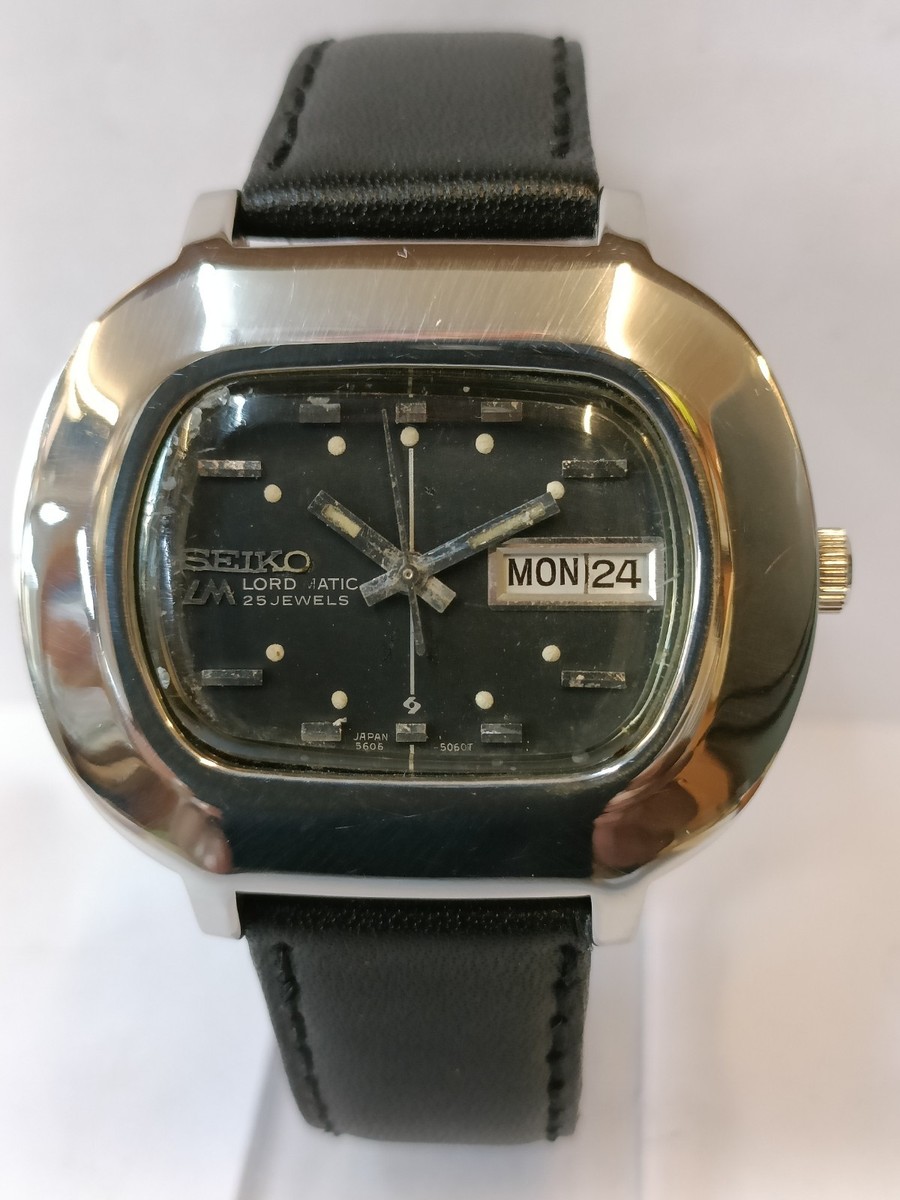 VINTAGE SEIKO LM LORD MATIC 25J PATINA DIAL 5606-5011 JAPAN MEN'S