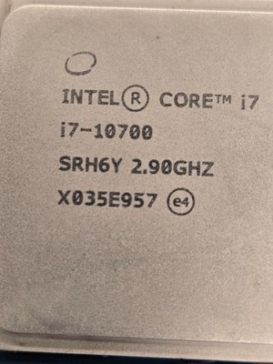 Used Intel Core i7-10700 8-Core 2.90GHz LGA1200 CPU Processor