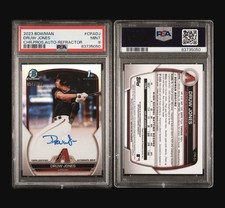 2023 Bowman - Chrome Prospect Autographs Druw Jones #CPA-DJ (AU, RC) PSA 9
