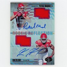 2017 Illusions Rookie Reflection Red Patrick Mahomes II Kareem Hunt RC Auto /10